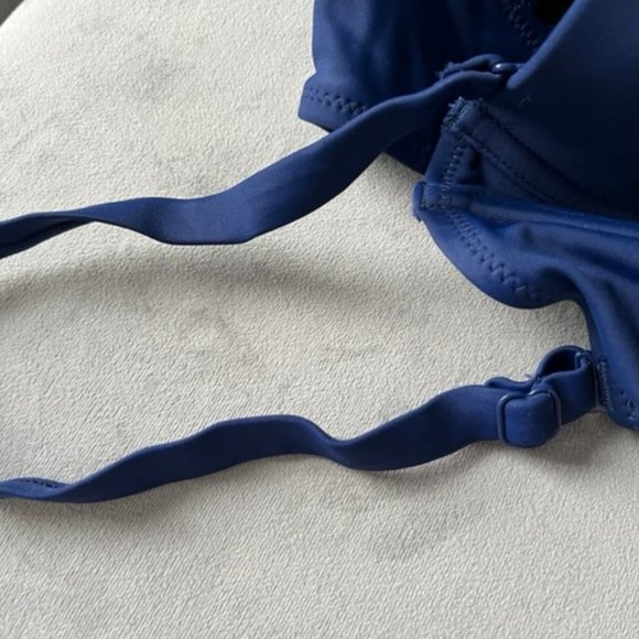 XS Old Navy Blue Corset Style Bikini Top - Picture 5 of 7